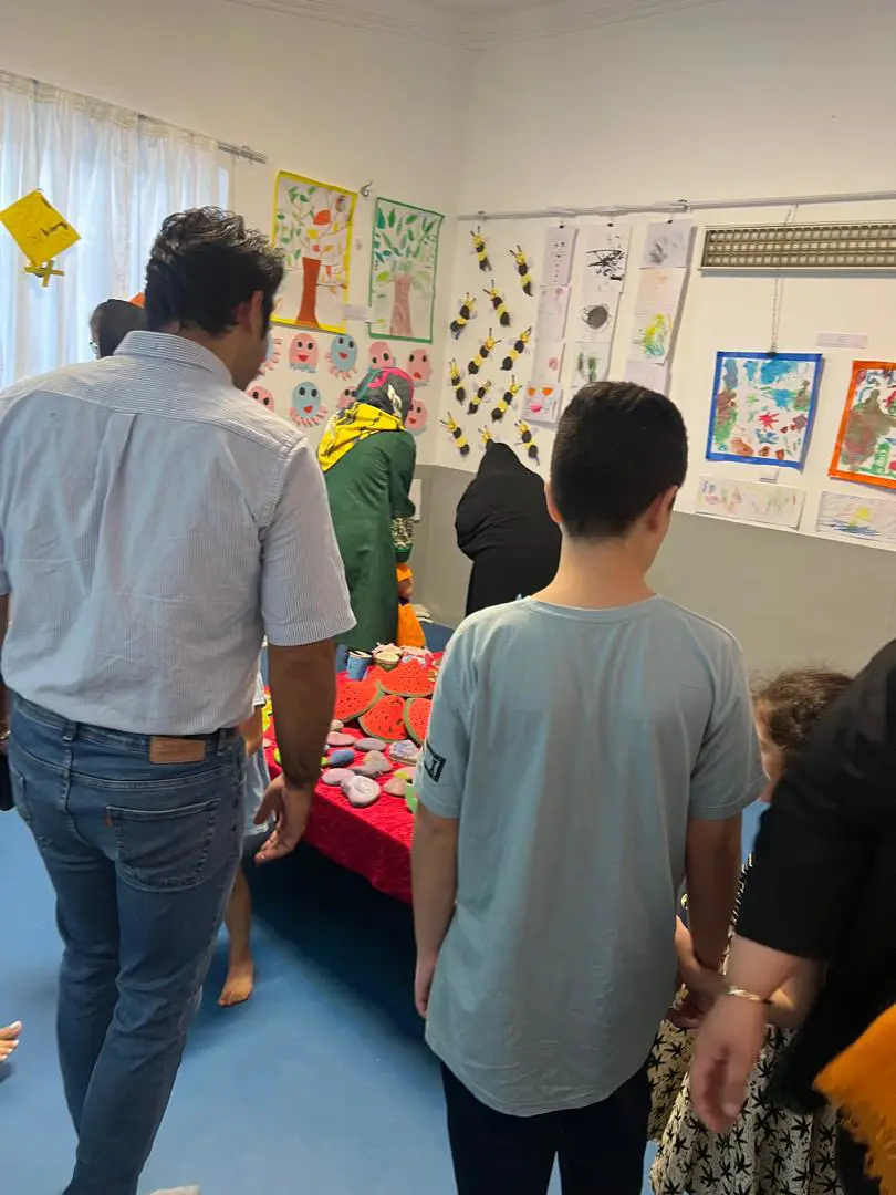 نمایشگاه کارهای دستی کودکان پایان هر فصل